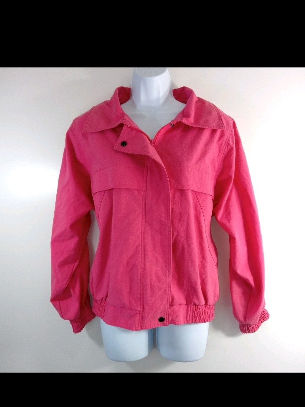 80's Westside Connection Women’s Pink Casual Zip-Up Jacket